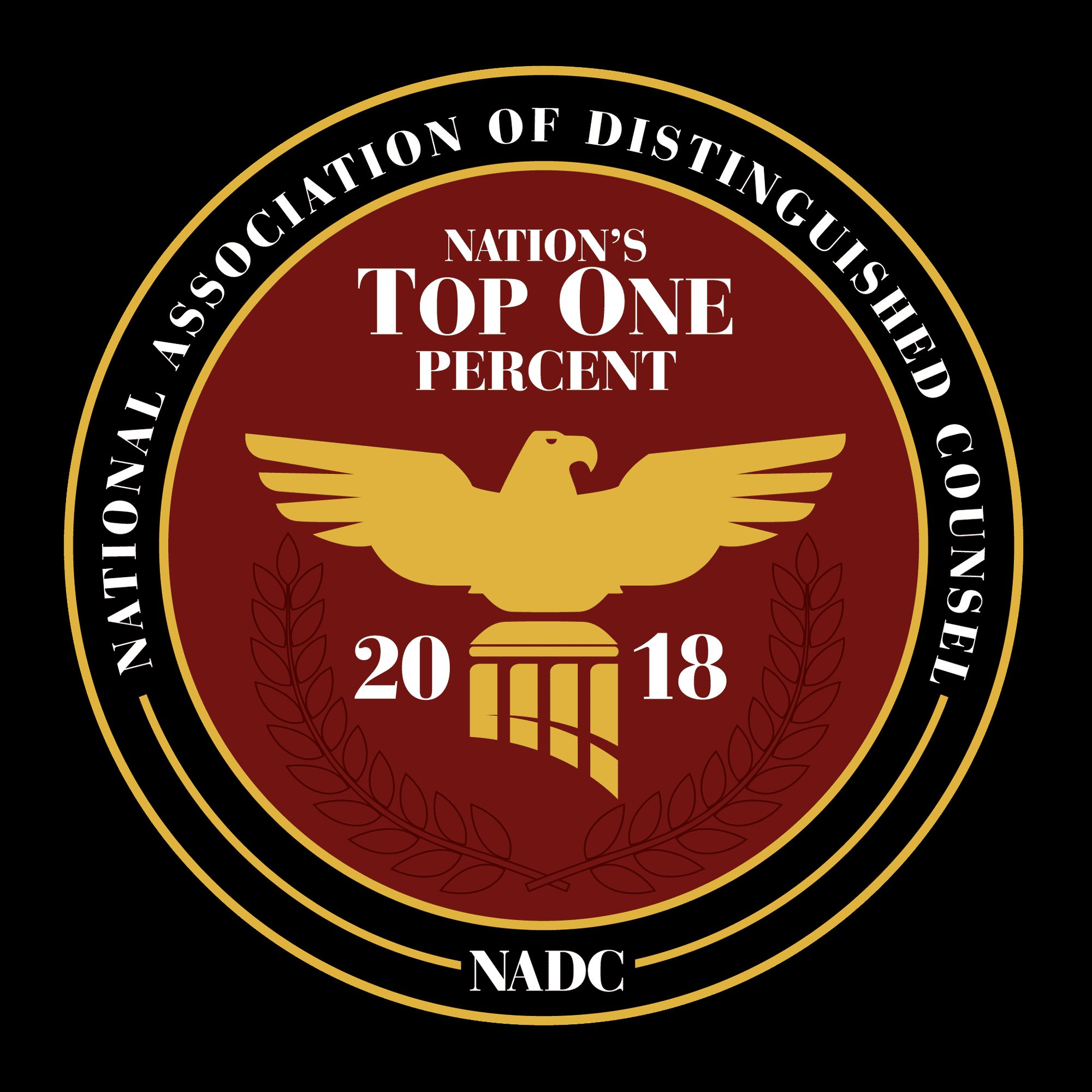 National Association of Distinguished Counsel Top One Percent